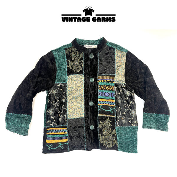 Flashback Cotton/Rayon Blend Patches Jacket